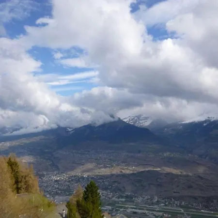 With Balcony And Mountains